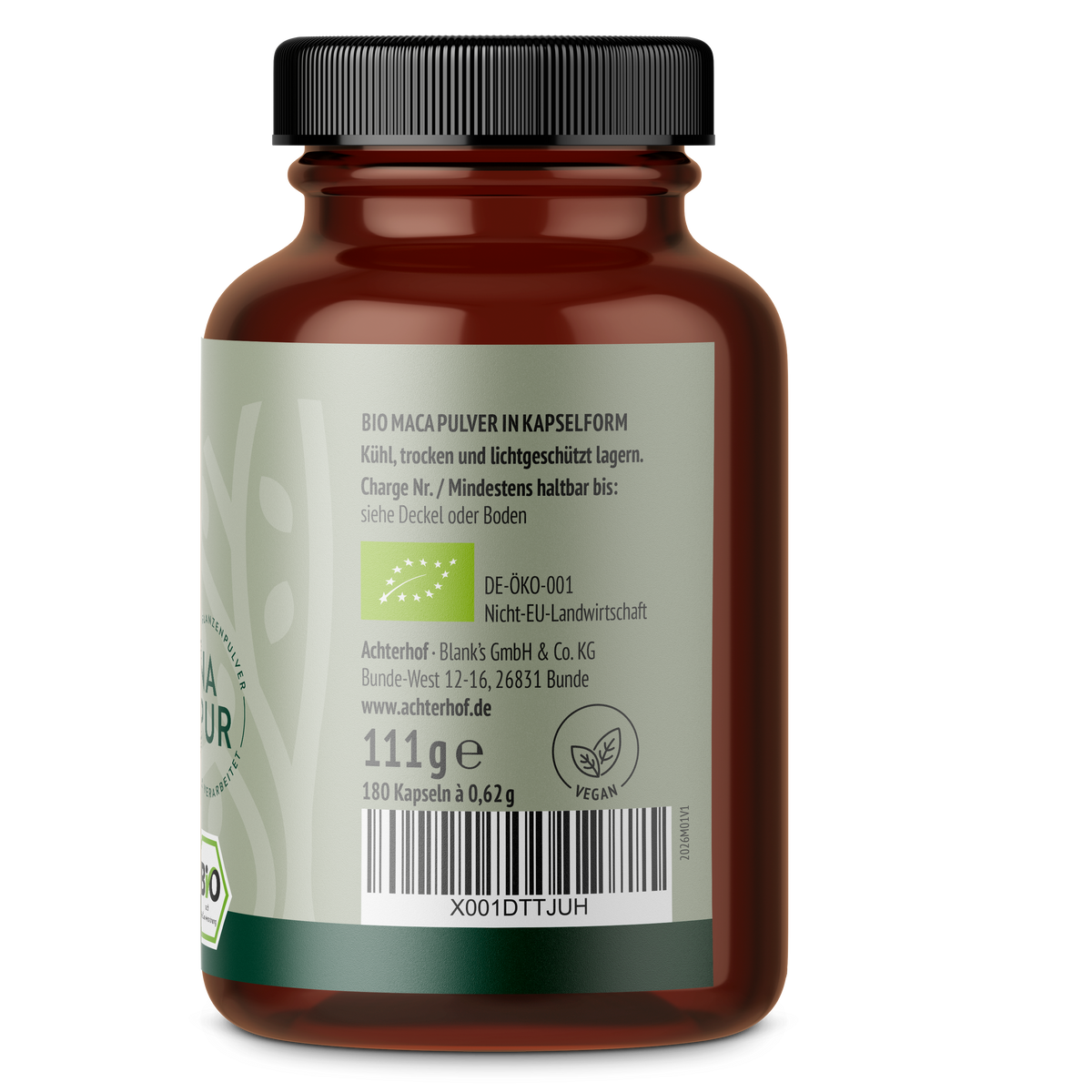 Maca Kapseln Bio (180 Kapseln)