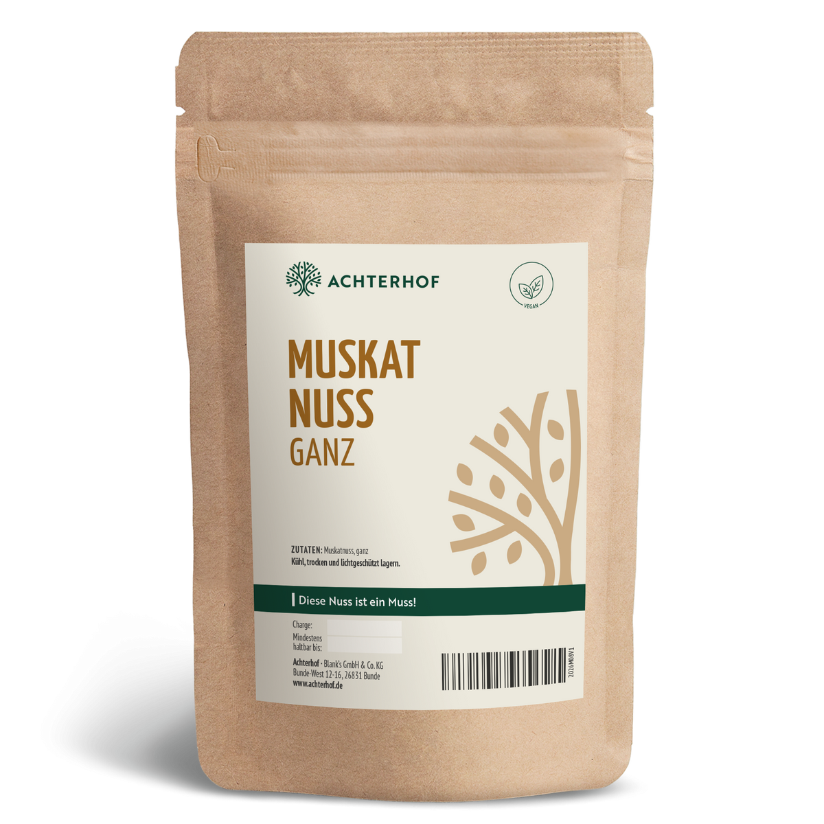 Muskatnuss ganz (5 Stück)