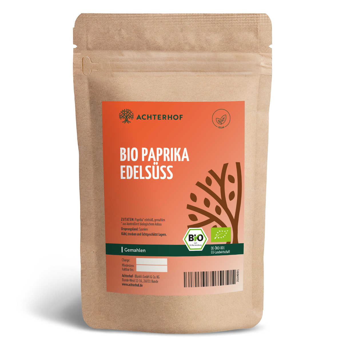 Bio Paprika edelsüß gemahlen (250g)