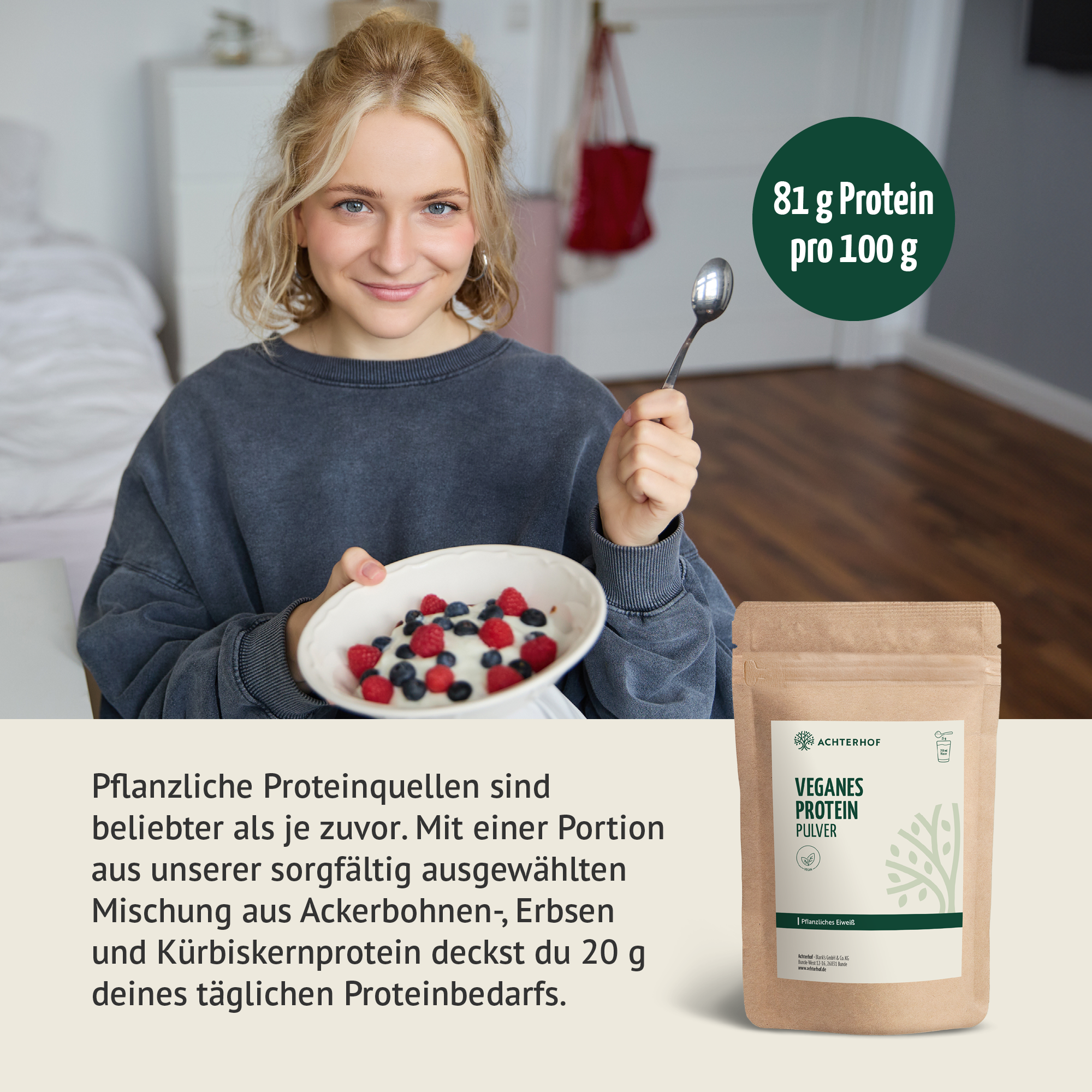 Veganes Protein Pulver (500g)
