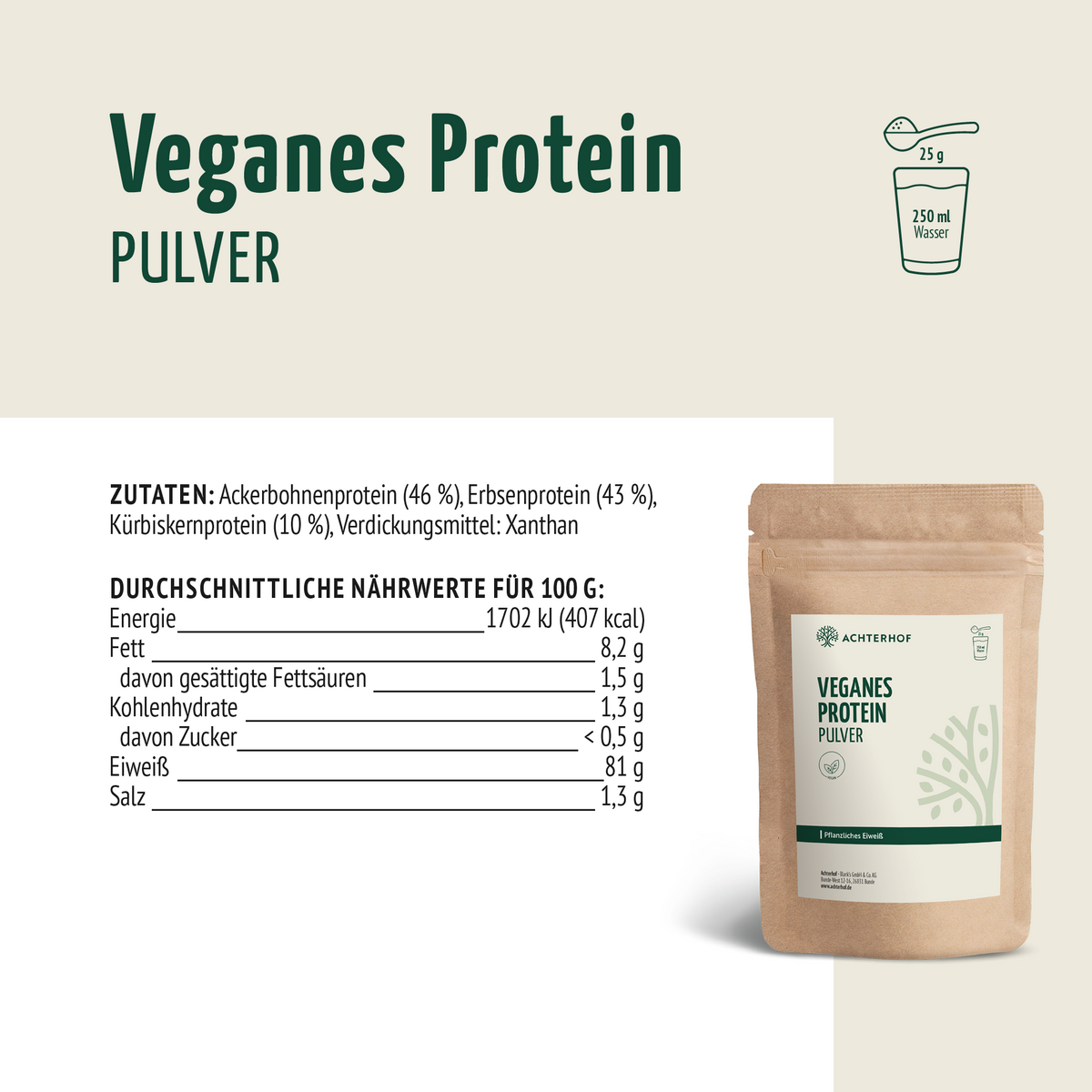 Veganes Protein Pulver (250g)