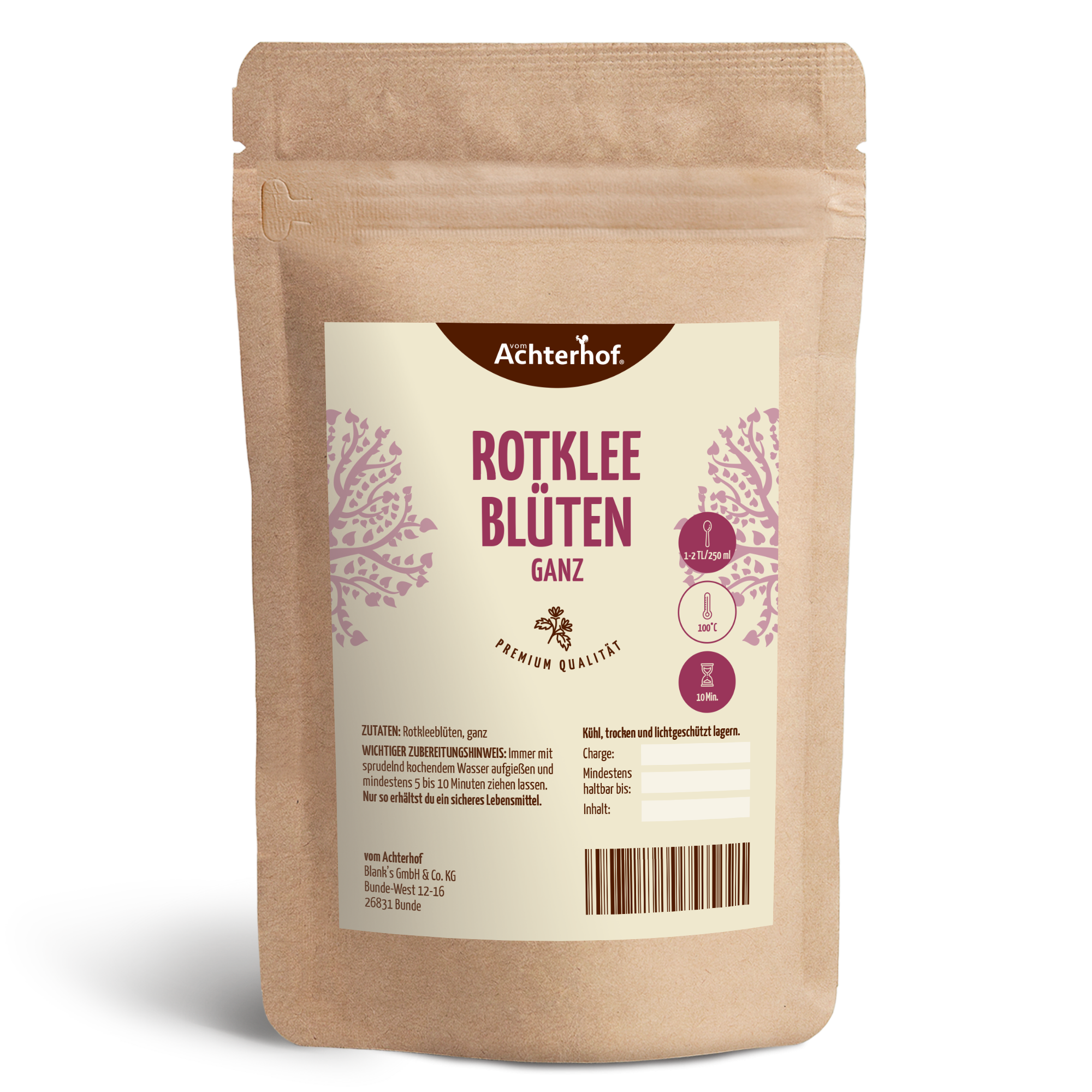 Rotkleeblüten ganz (250g)