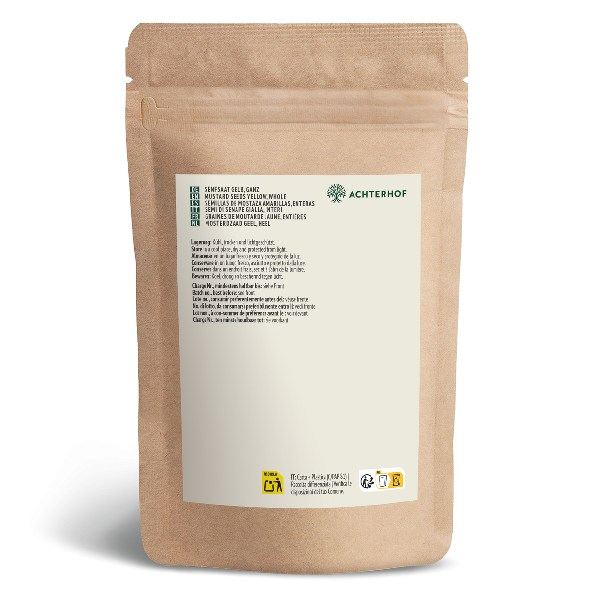 Senfsaat gelb ganz (1000g)