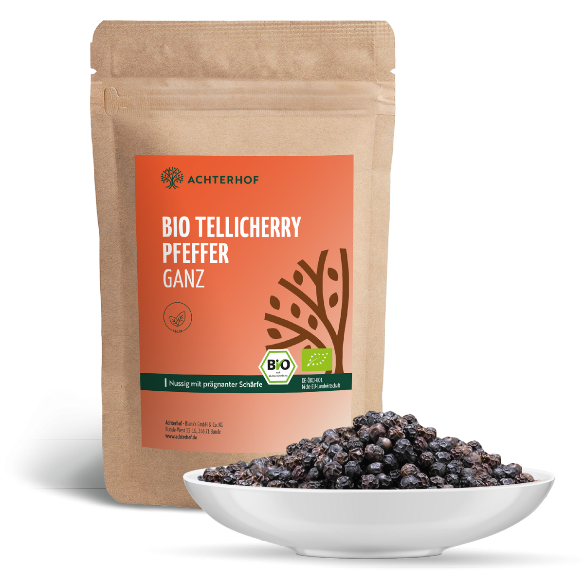 Tellicherry Pfeffer ganz Bio (250g)