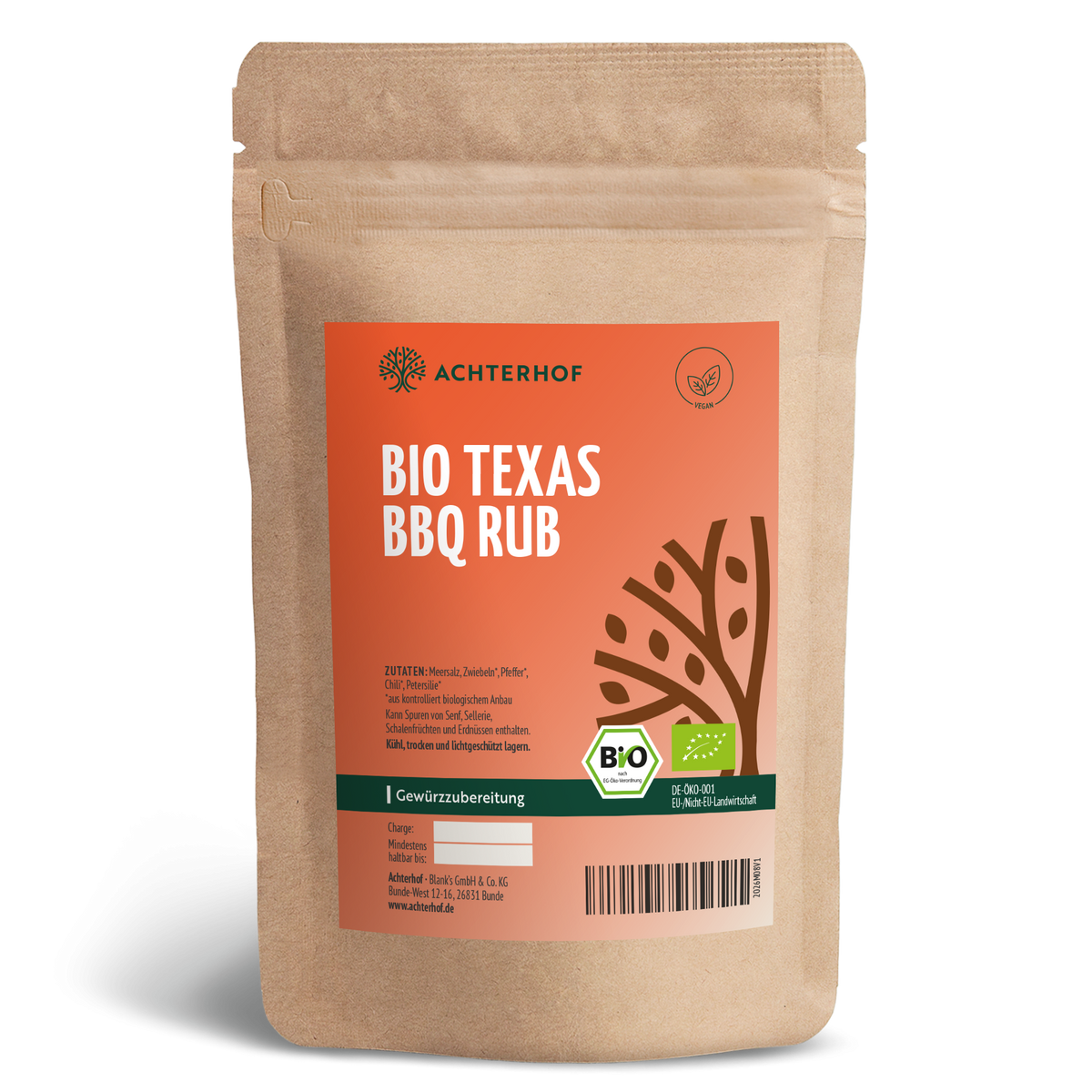 Texas BBQ Rub Gewürzzubereitung Bio (100g)