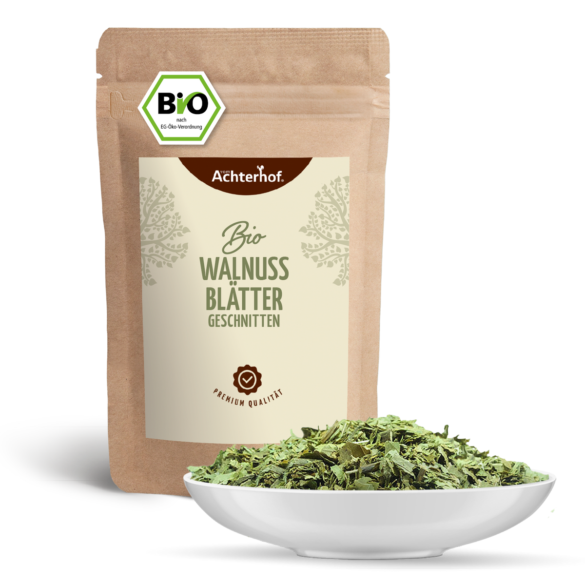 Walnussblätter geschnitten Bio (250g)