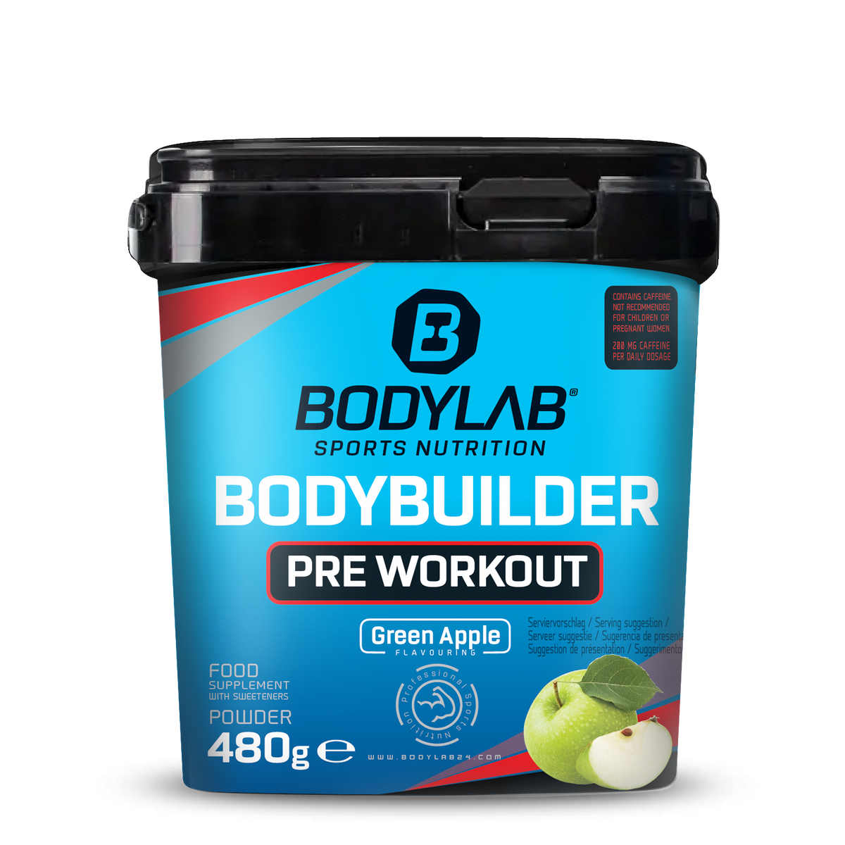 Bodybuilder Pre Workout (480g) Grüner Apfel