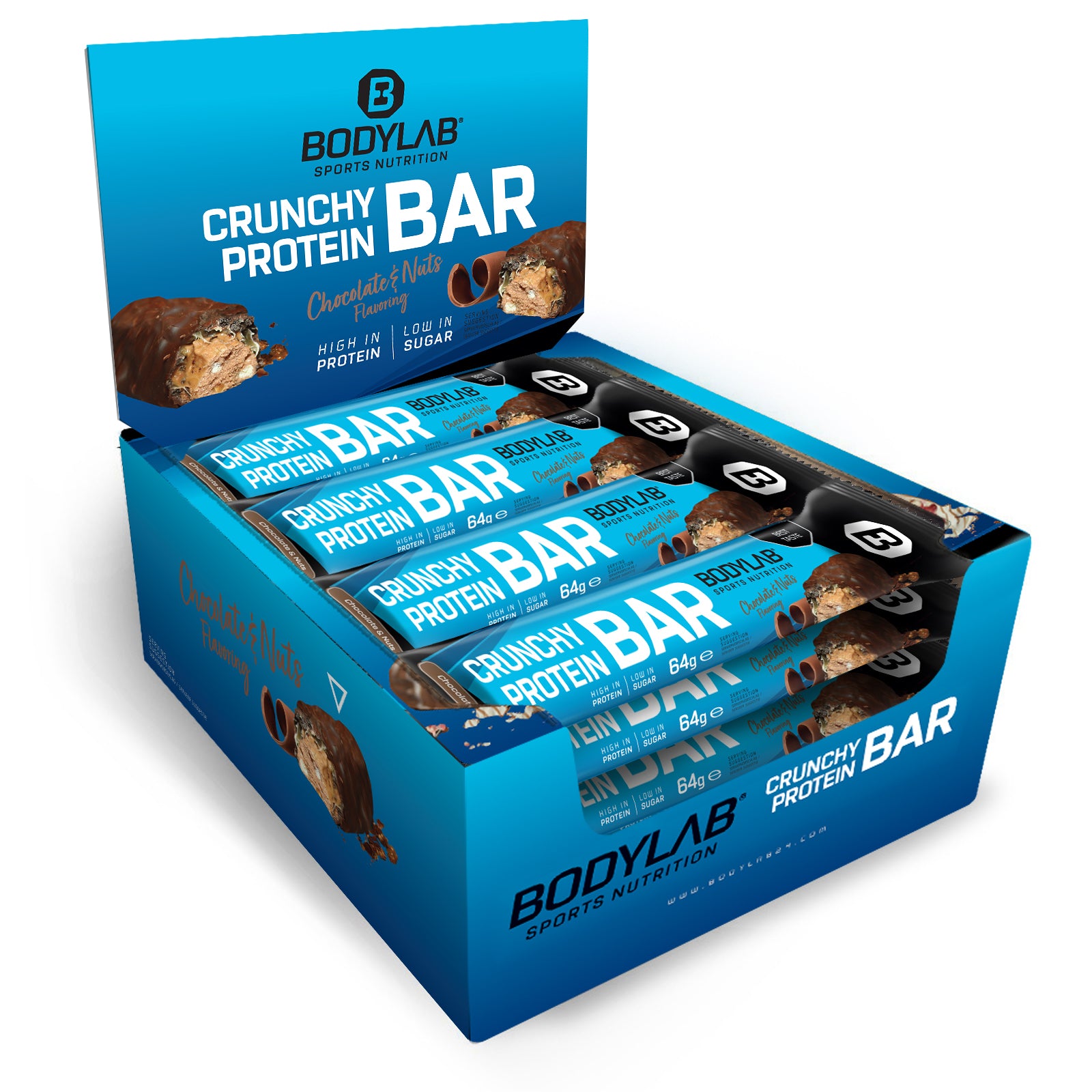 Crunchy Protein Bar (12x64g) Schokolade-Nuss