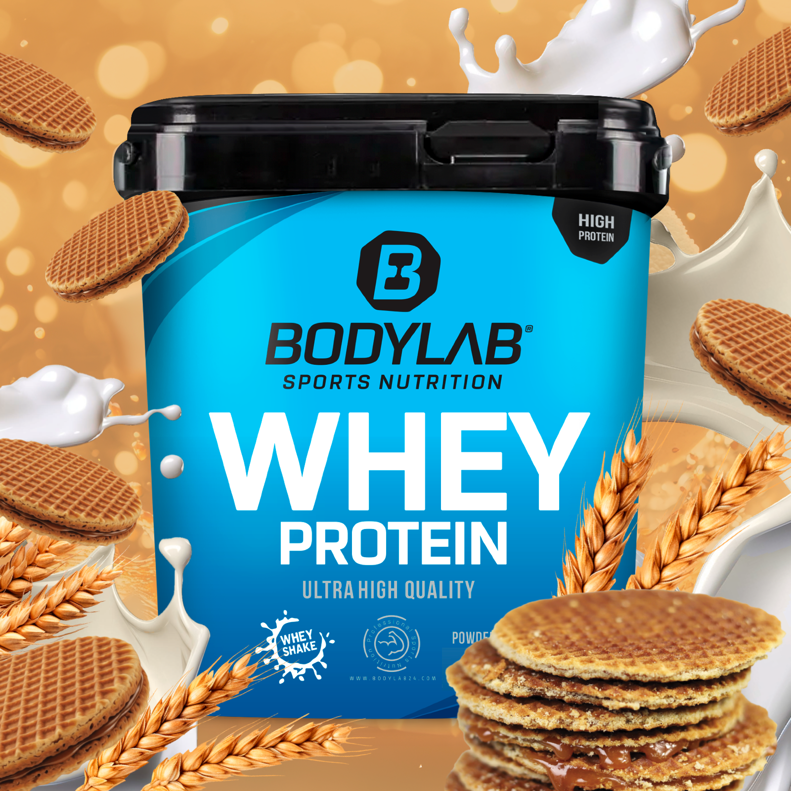 Whey Protein (1000g) Stroopwafel (Honey/Syrup waffle)