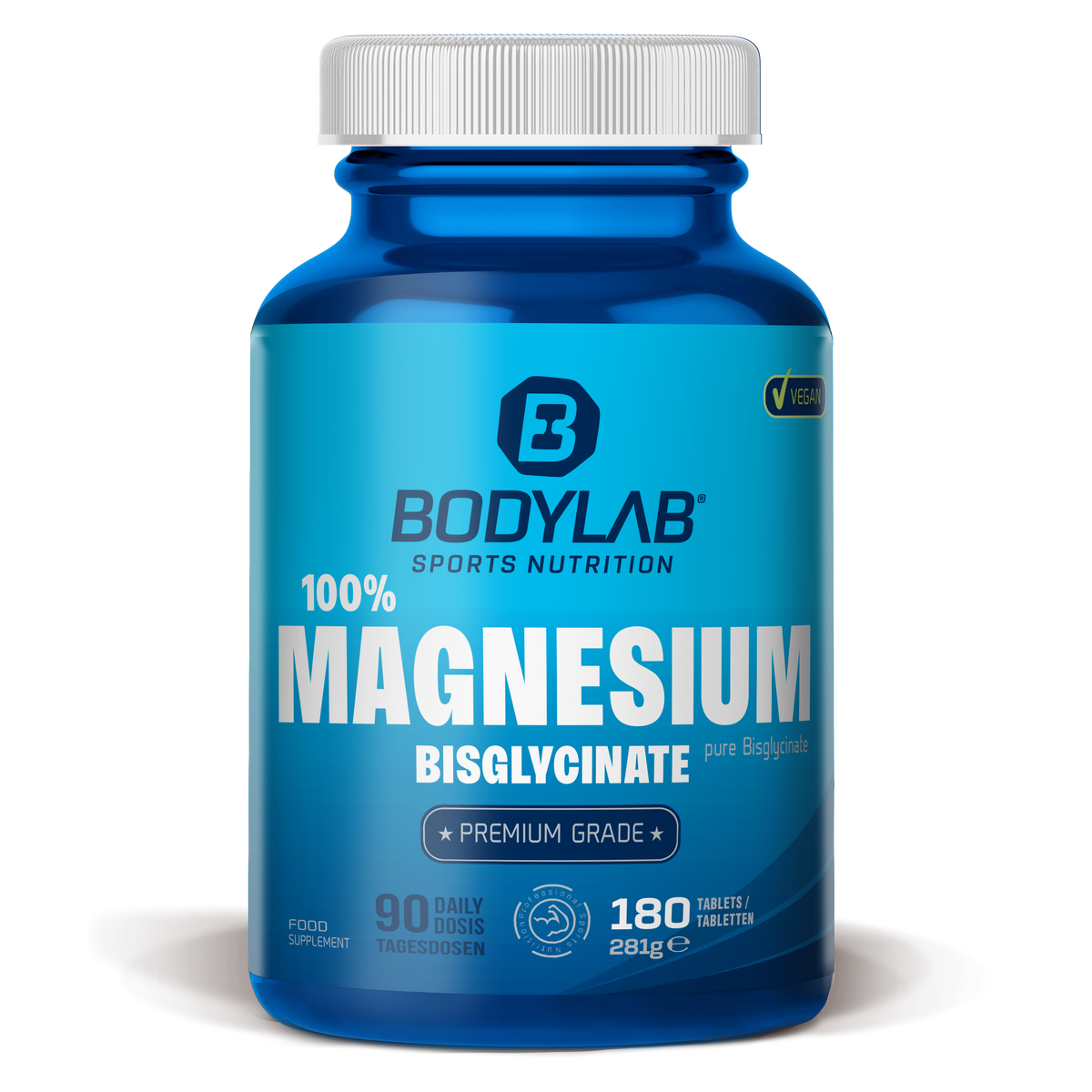 100% Magnesium Bisglycinat (180 Tabletten)