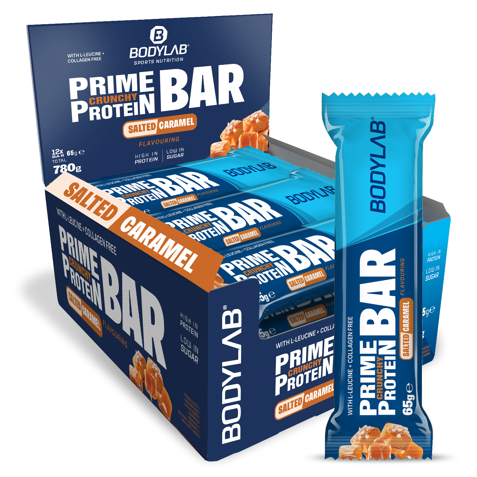 Prime Crunchy Protein Bar - 2 g Leucin (12x65g)