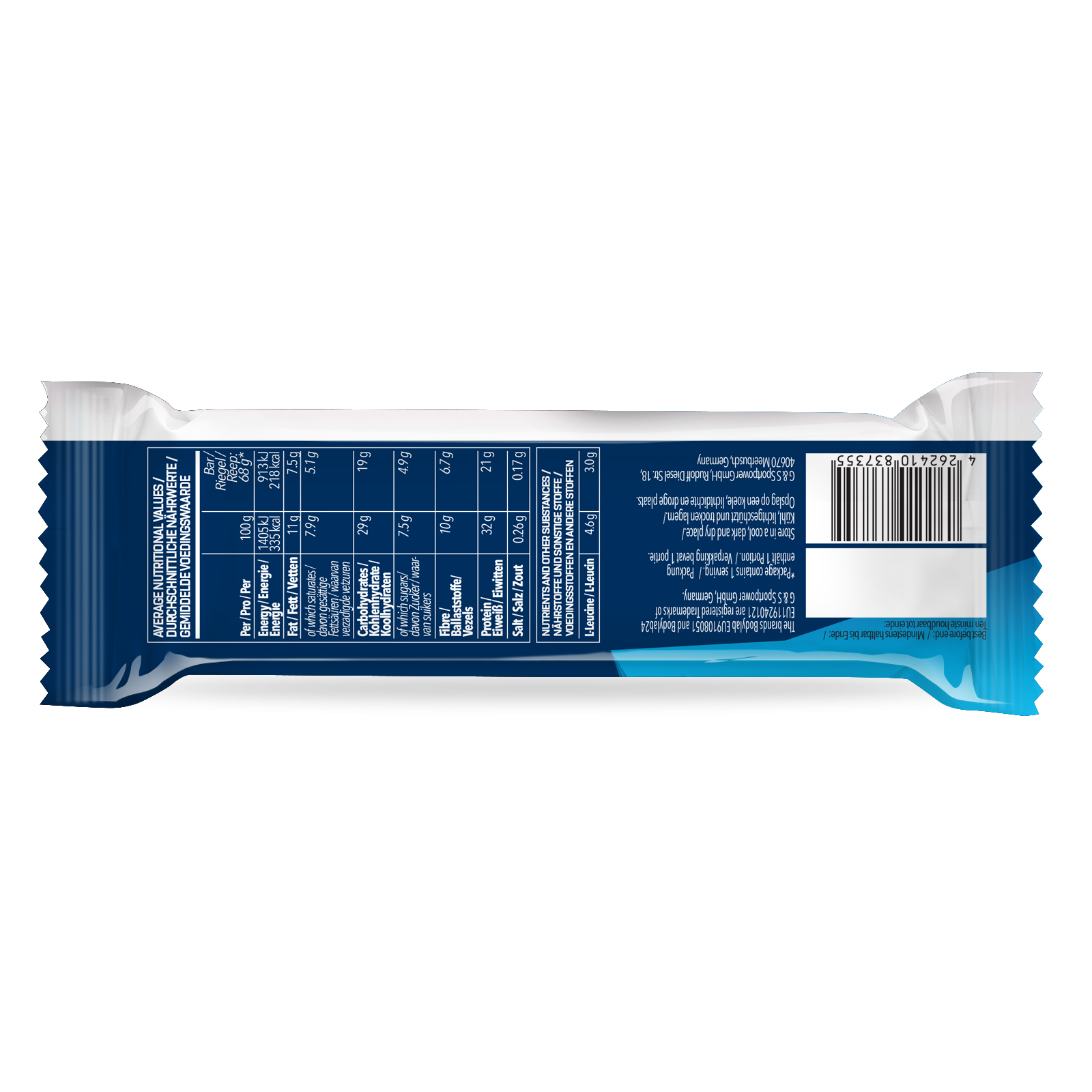 Prime Crunchy Protein Bar - 3g Leucin (12x65g) Strawberry Yoghurt