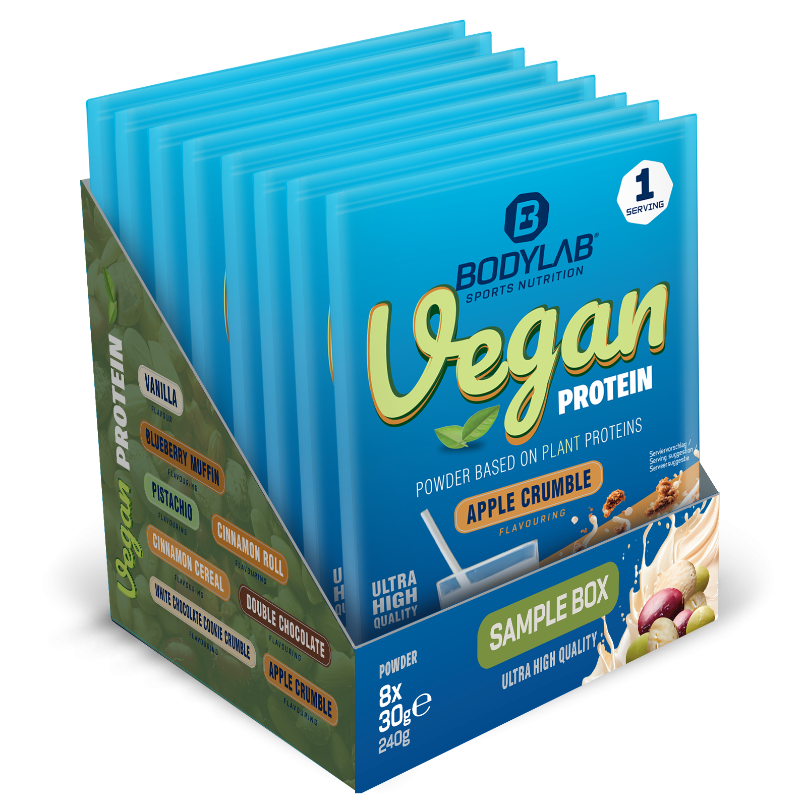 Vegan Protein Probierboxen (8 Proben je 30g) Mixed Box 1