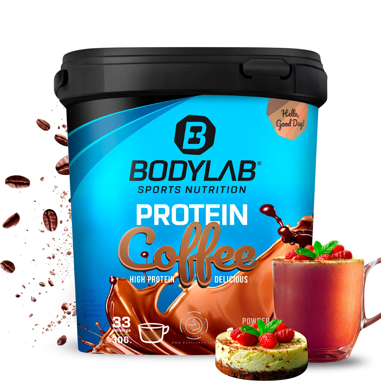 Protein Coffee (1000g) Matcha-Himbeere