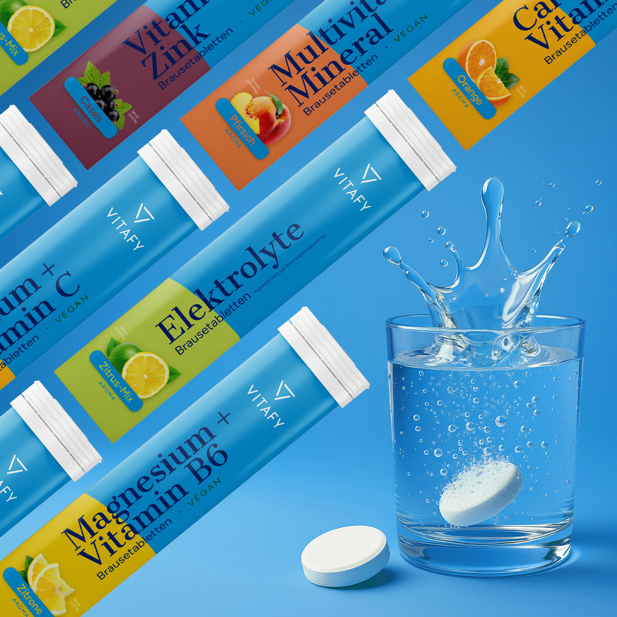 Multivitamin + Mineral - Pfirsich (20 Brausetabletten)