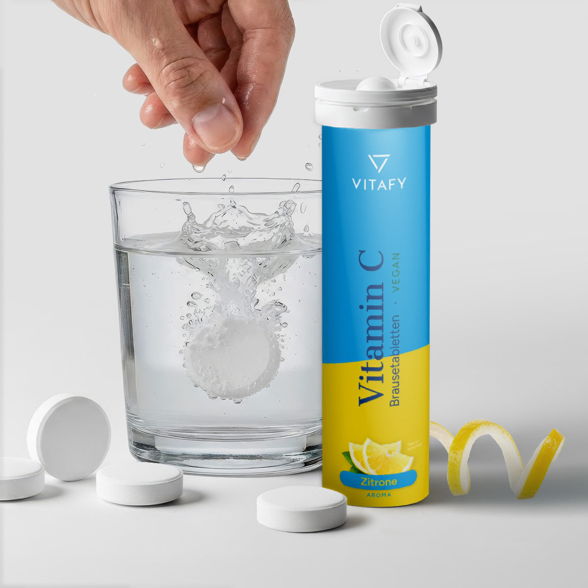 Vitamin C - Zitrone (20 Brausetabletten) - 6er Pack