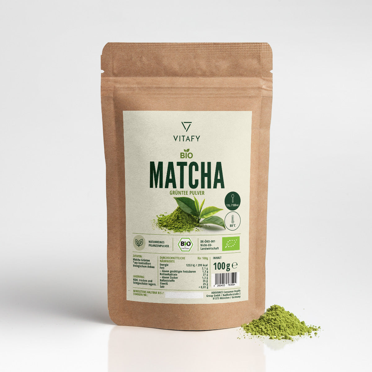 Bio Matcha Grünteepulver (100g)
