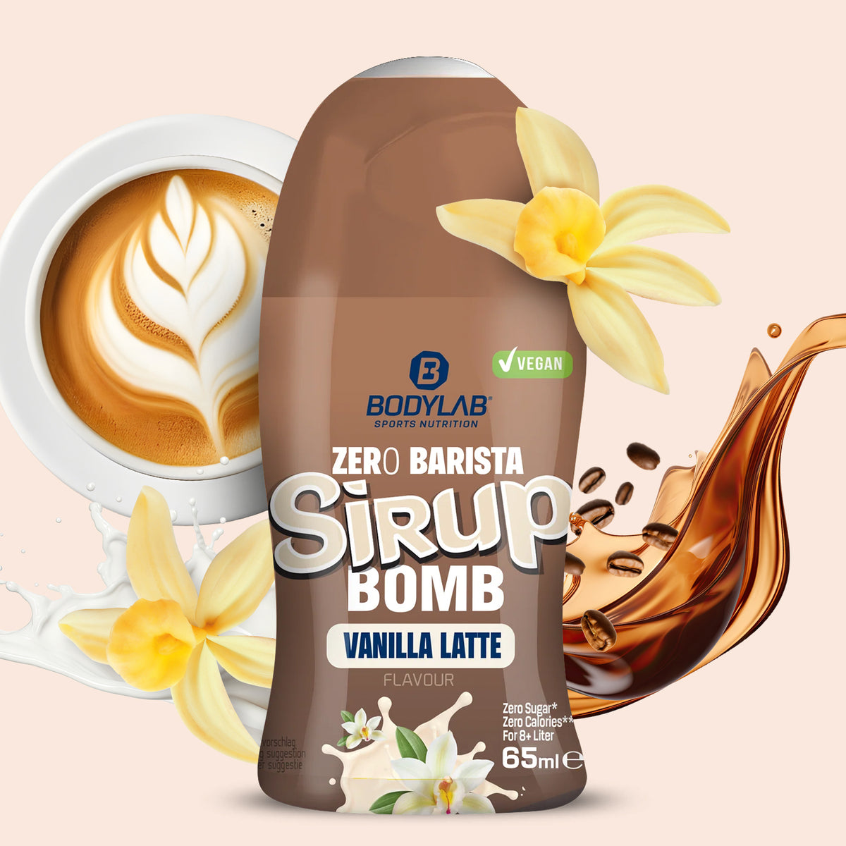 Zero Barista Sirup Bomb (65ml) Barista Vanilla Latte