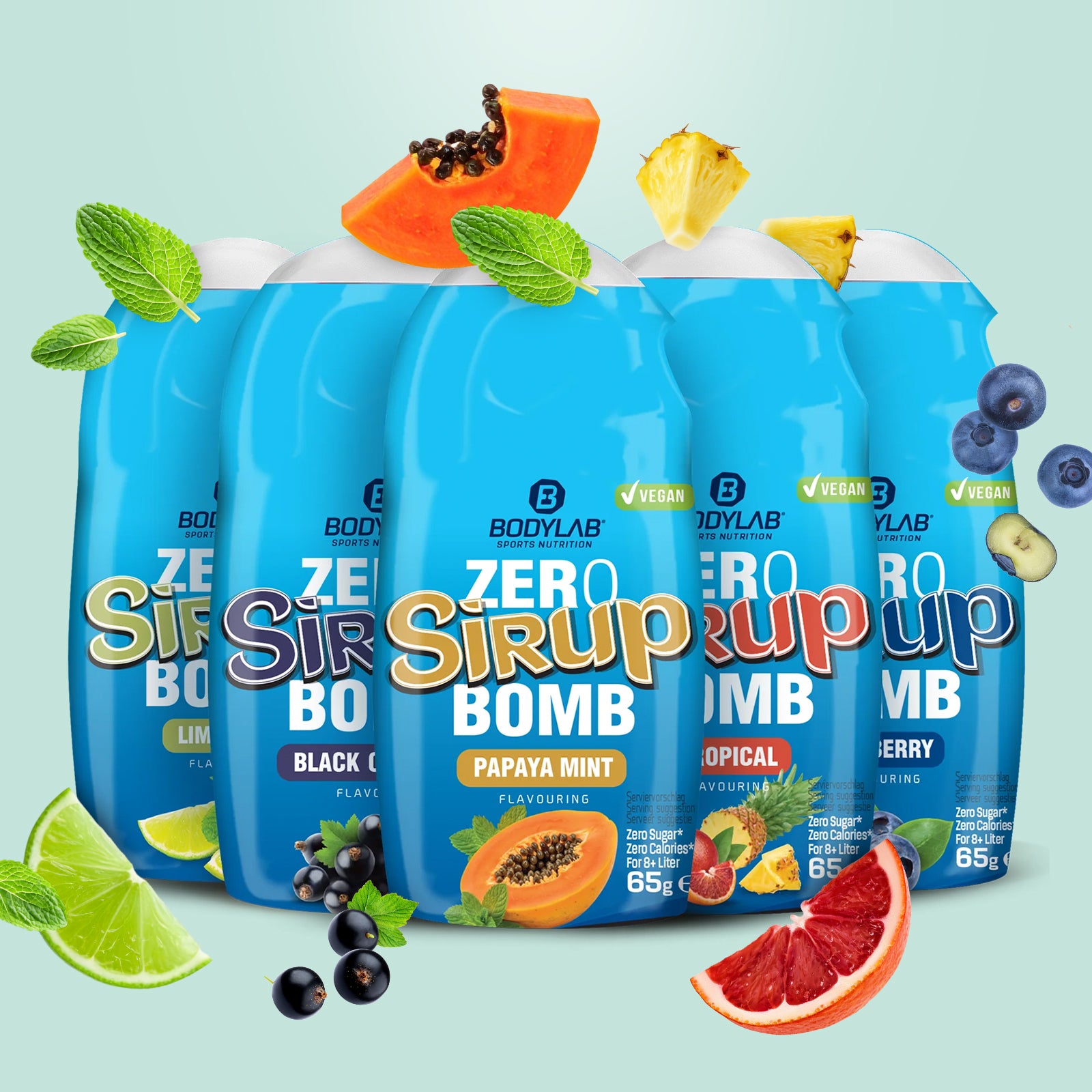 ZERO Sirup BOMB 1.0 - 4.0 Box  (5x65ml) Mixed Box 4