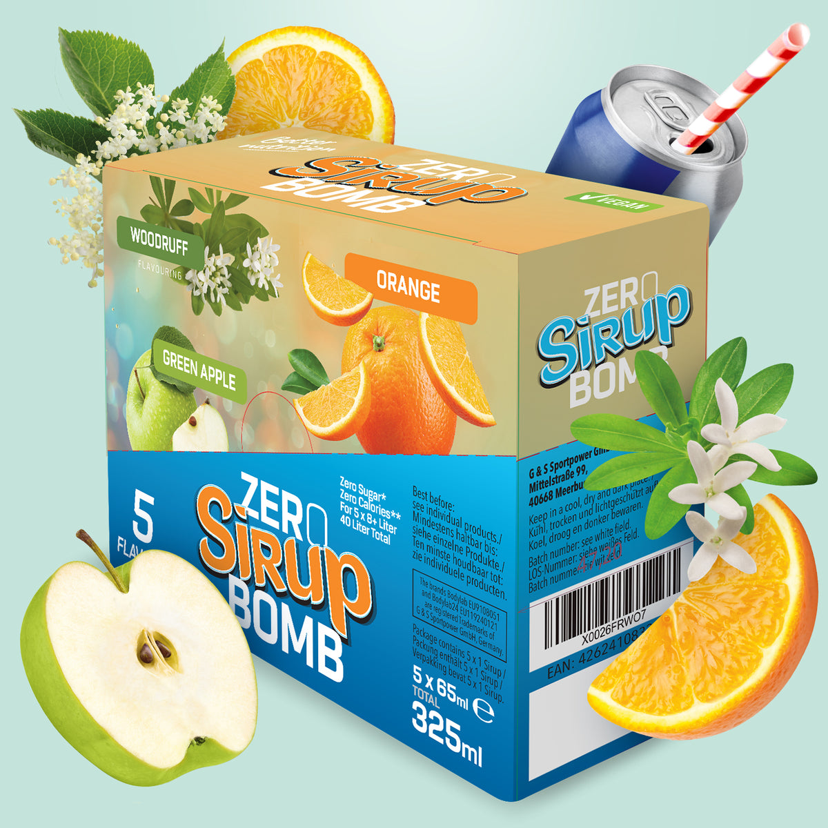 ZERO Sirup BOMB 1.0 - 4.0 Box  (5x65ml) Mixed Box 2