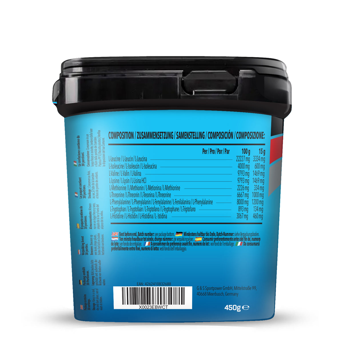 Prime EAA (Essential Amino Acids) (450g) Blaue Himbeere