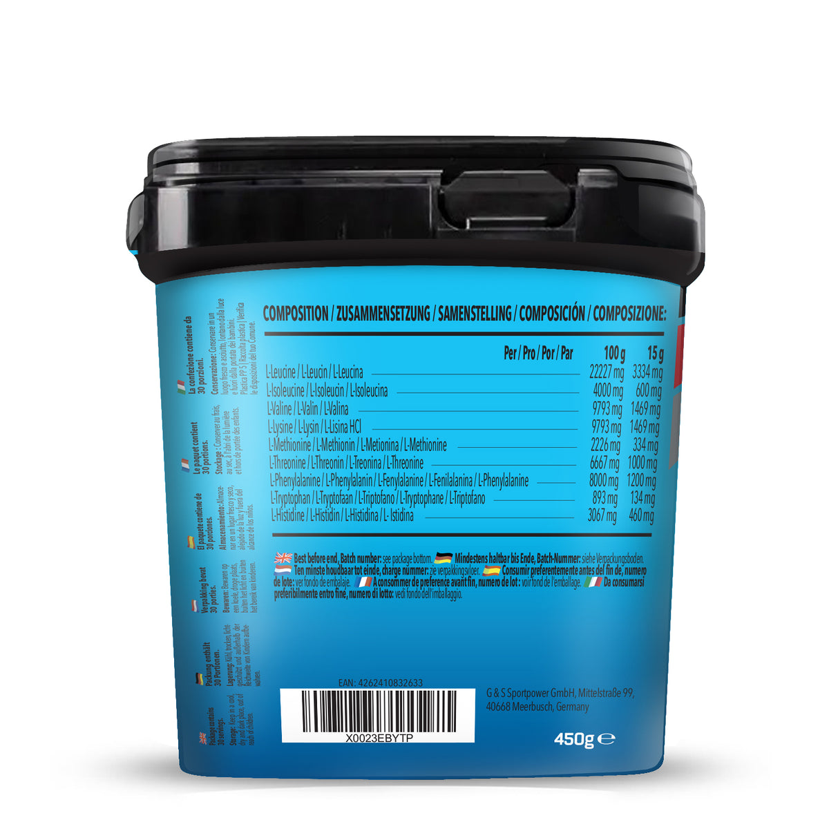 Prime EAA (Essential Amino Acids) (450g) Grüner Apfel