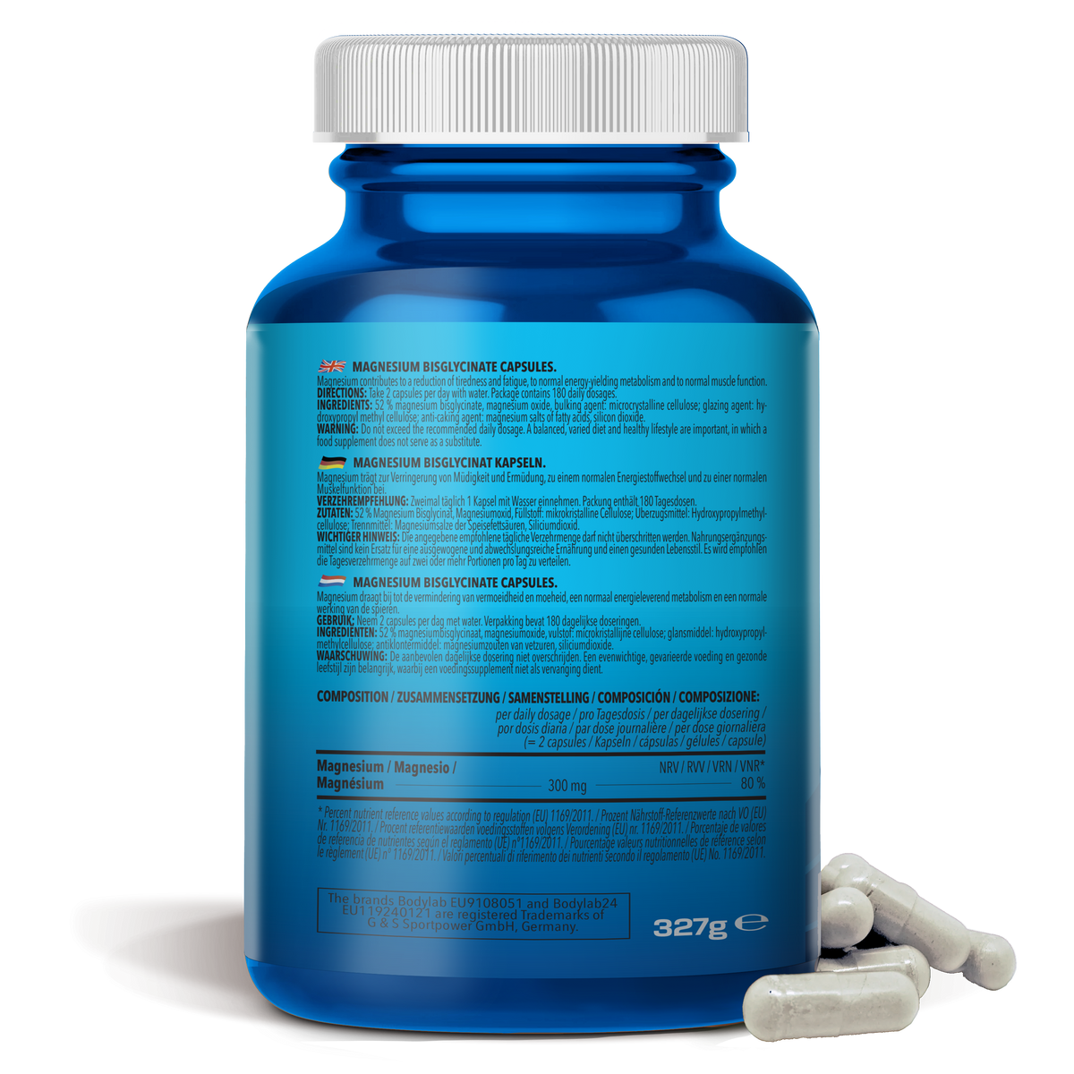 Magnesium Bisglycinate (360 Kapseln)