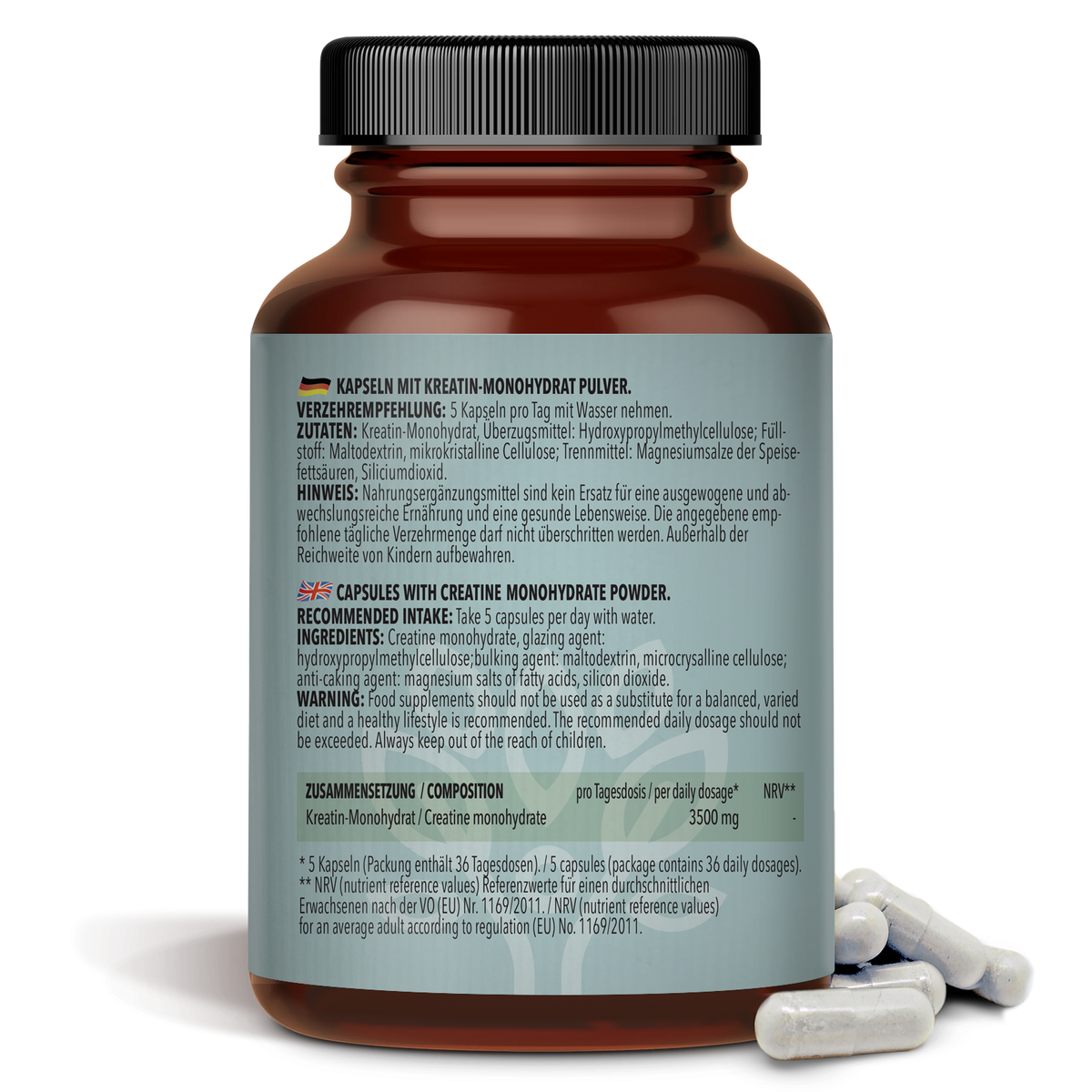 Kreatin Monohydrat (180 Kapseln)