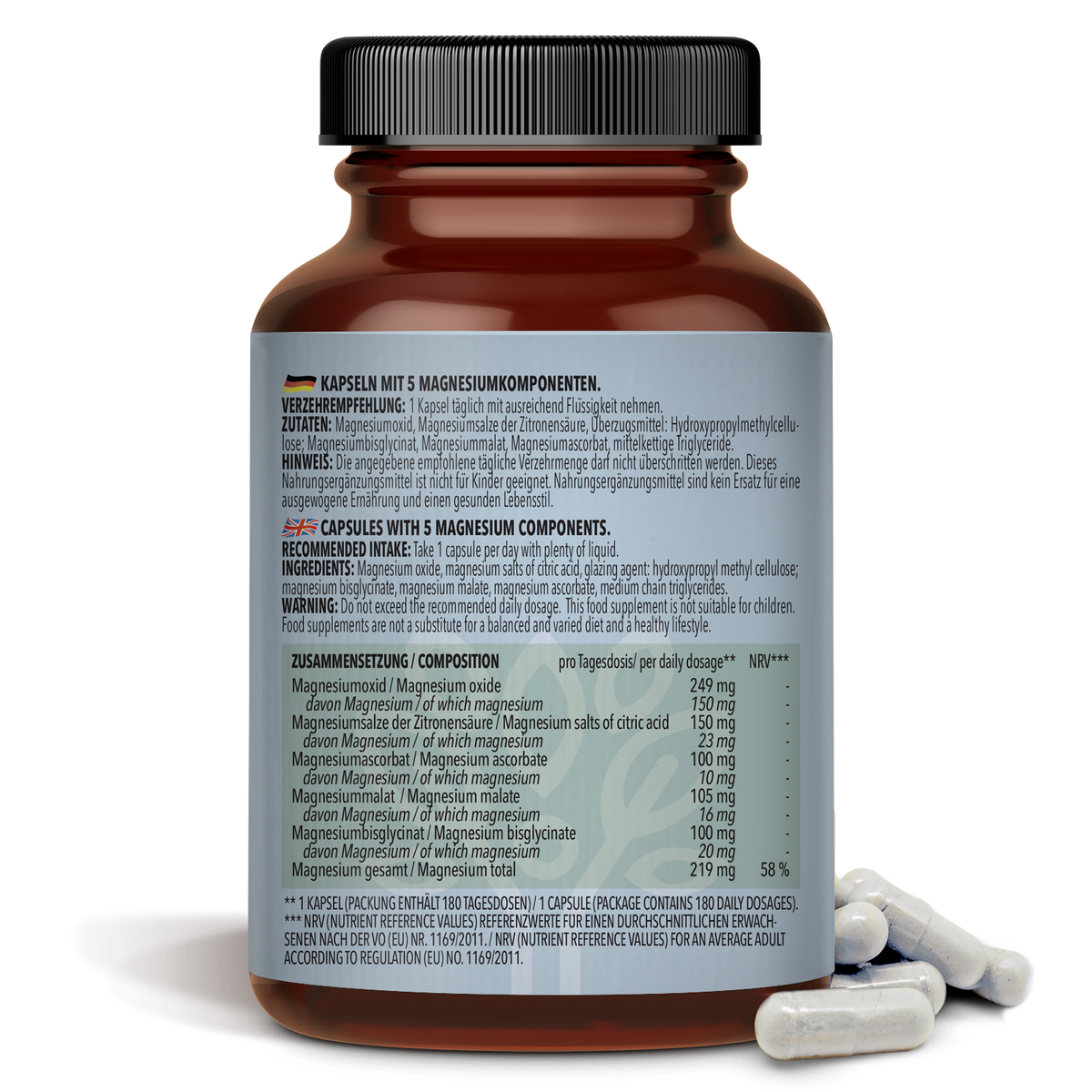 Magnesium Komplex (180 Kapseln)