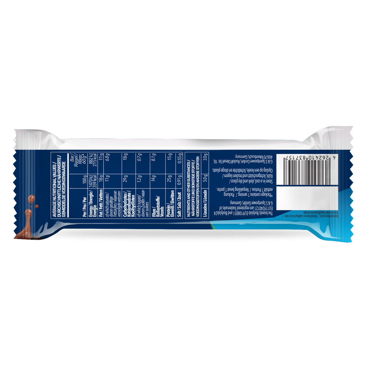 Prime Crunchy Vegan Bar (12x60g) Chocolate Chip