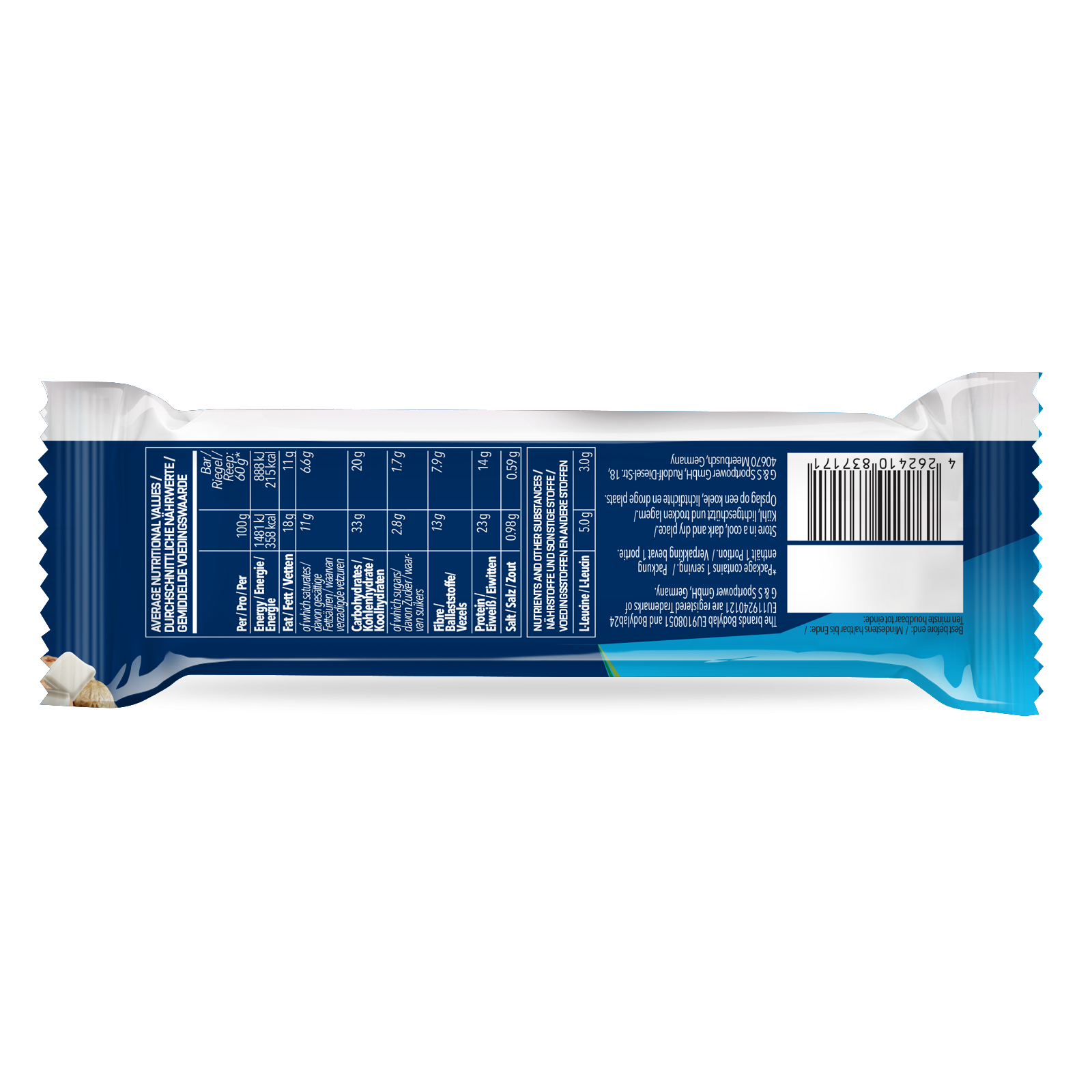 Prime Crunchy Vegan Bar (12x60g) White Peanut Crunch