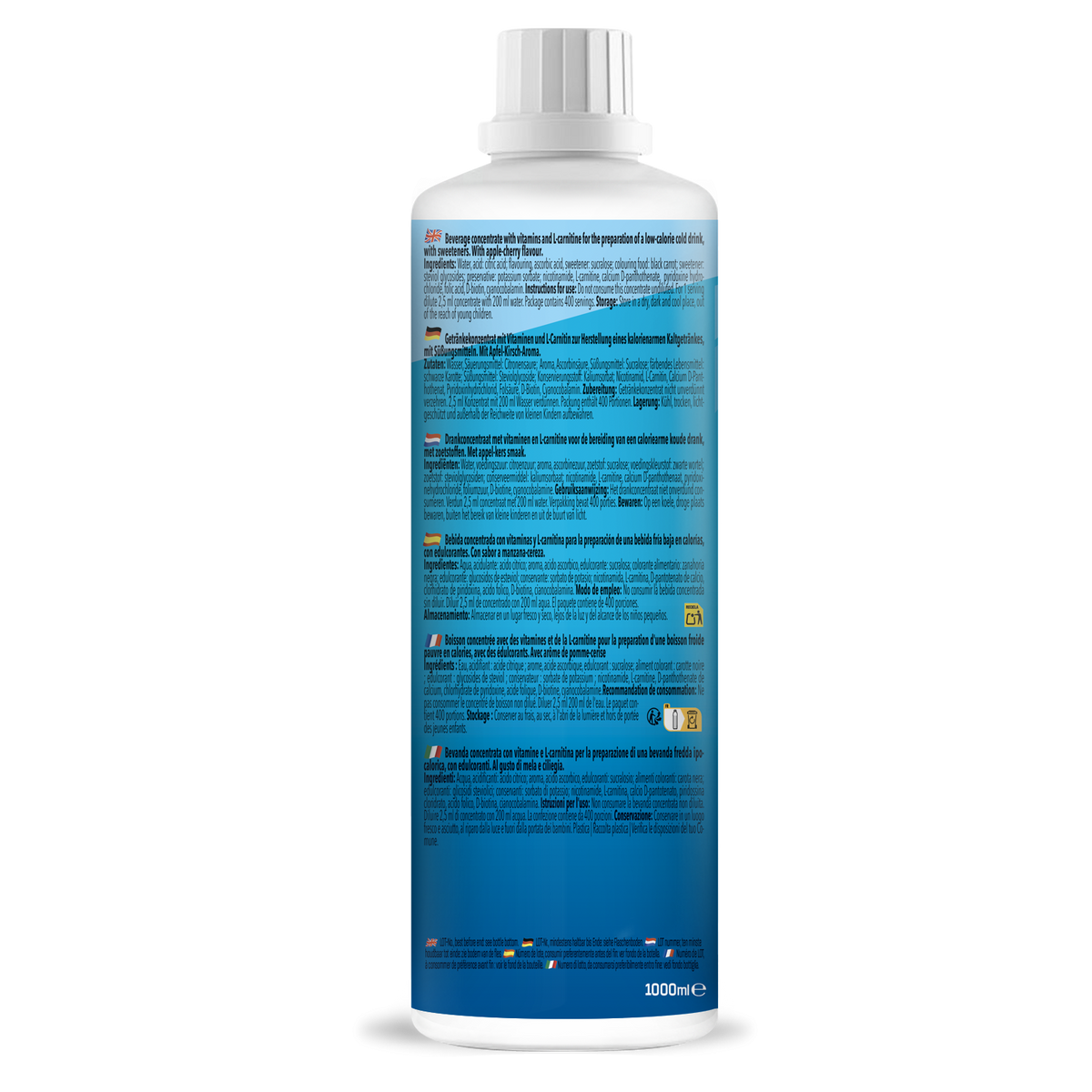 Vital Zero Drink (1000ml) Apfel-Kirsch