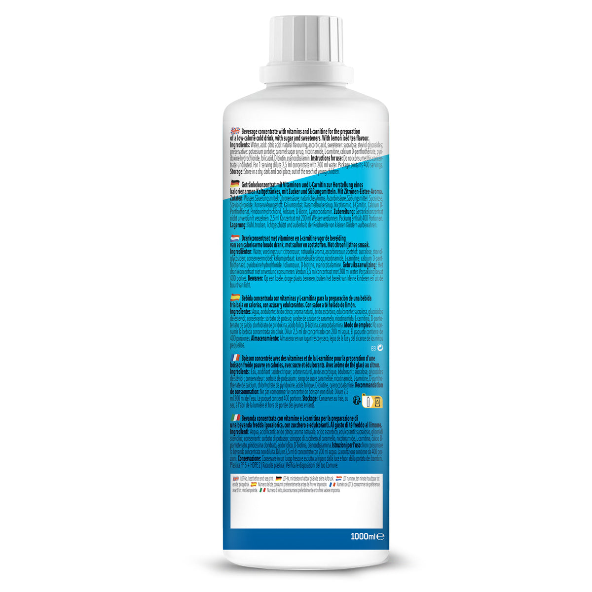 Vital Zero Drink (1000ml) Eistee-Zitrone