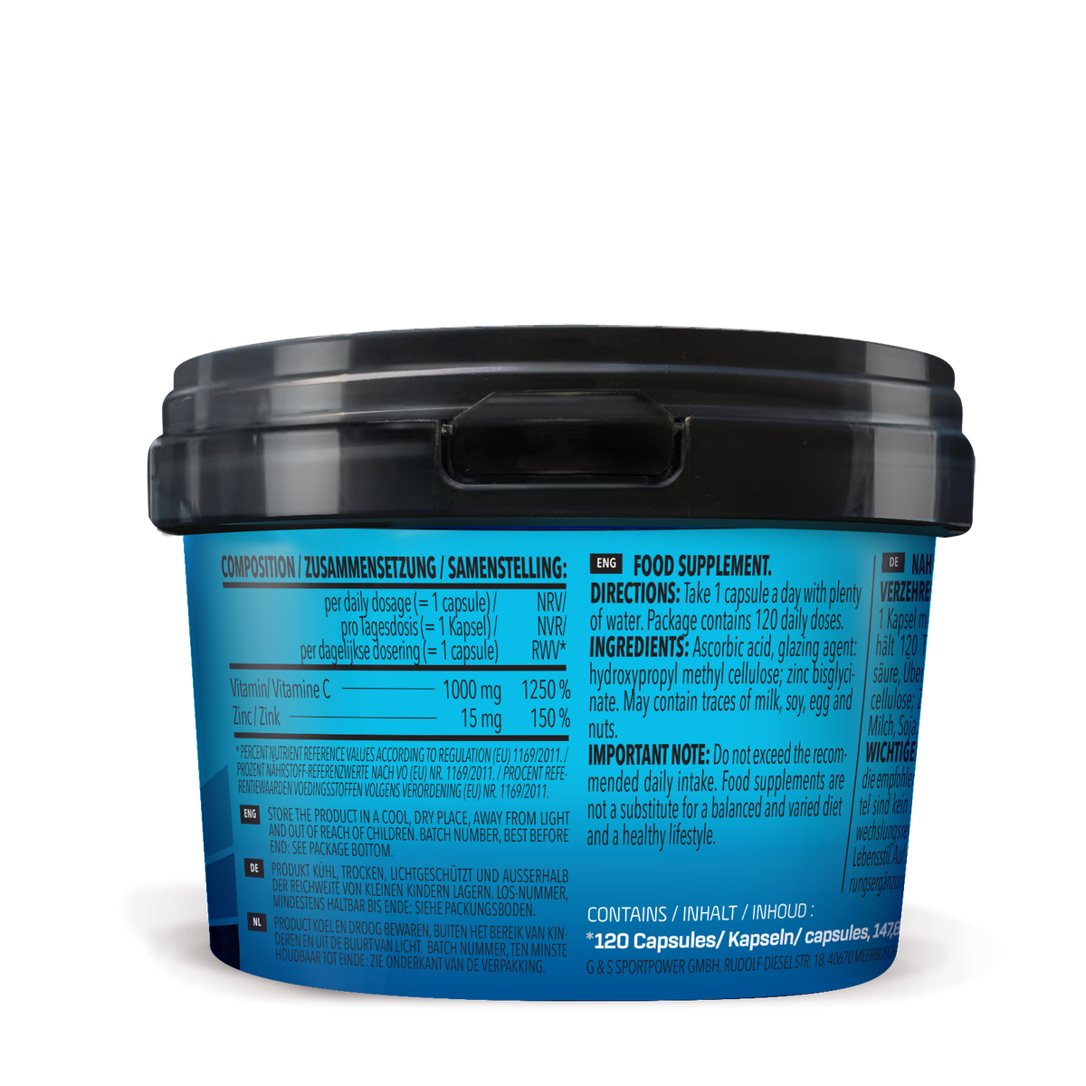 Vitamin C + Zinc (120 Kapseln)