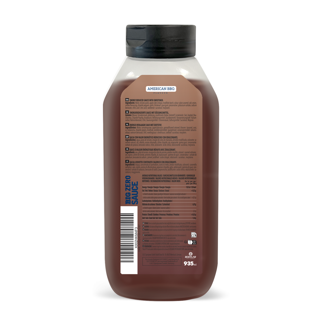 BIG ZERO Sauce (935ml) American BBQ