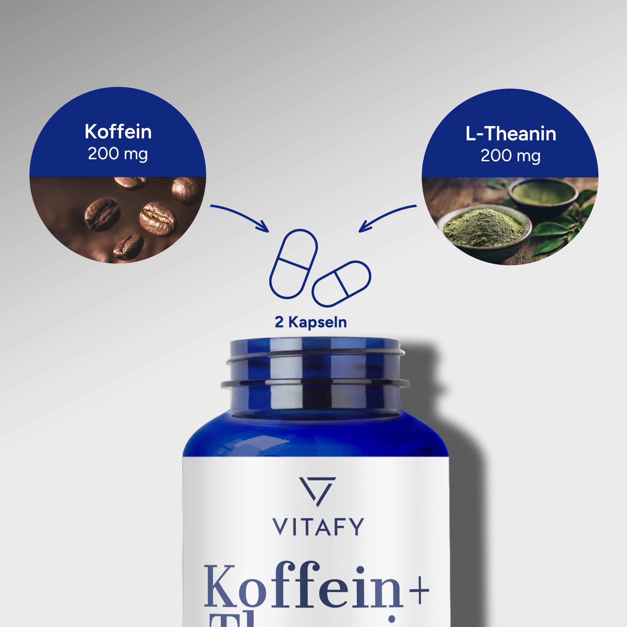 Koffein + Theanin (60 Kapseln)