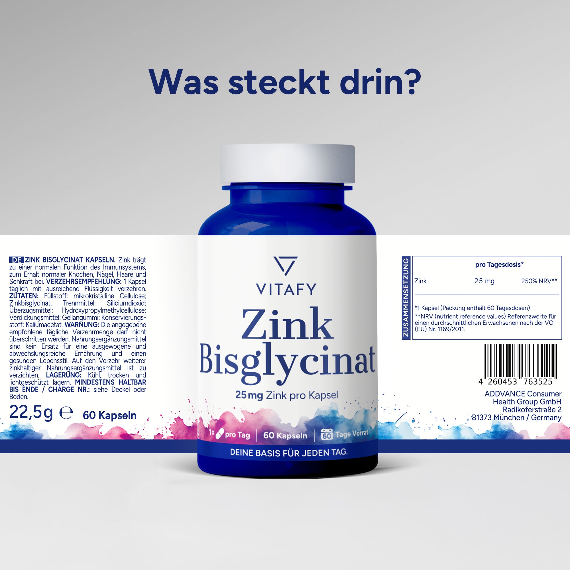 Zink Bisglycinat (60 Kapseln)