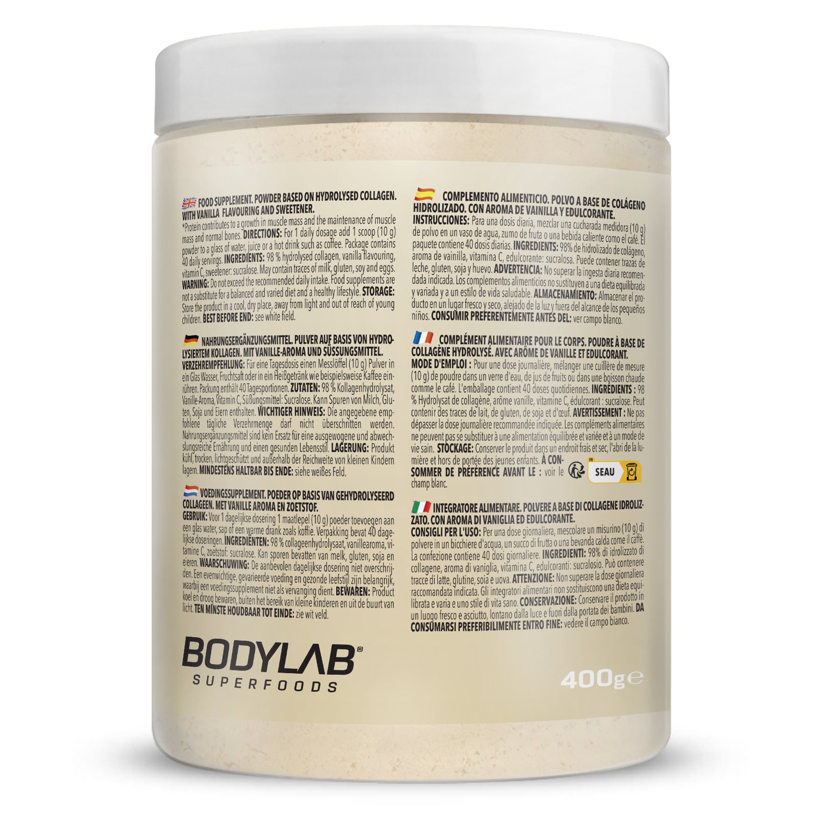 Hydrolised Collagen (400g) Creamy Vanilla