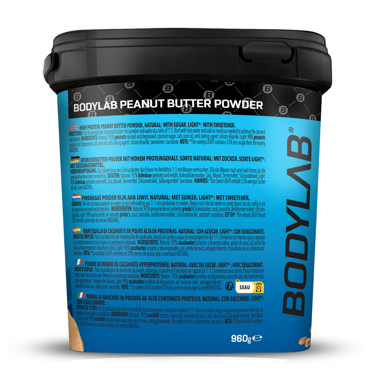 High Protein Peanut Butter Powder (960g) Peanut Natural