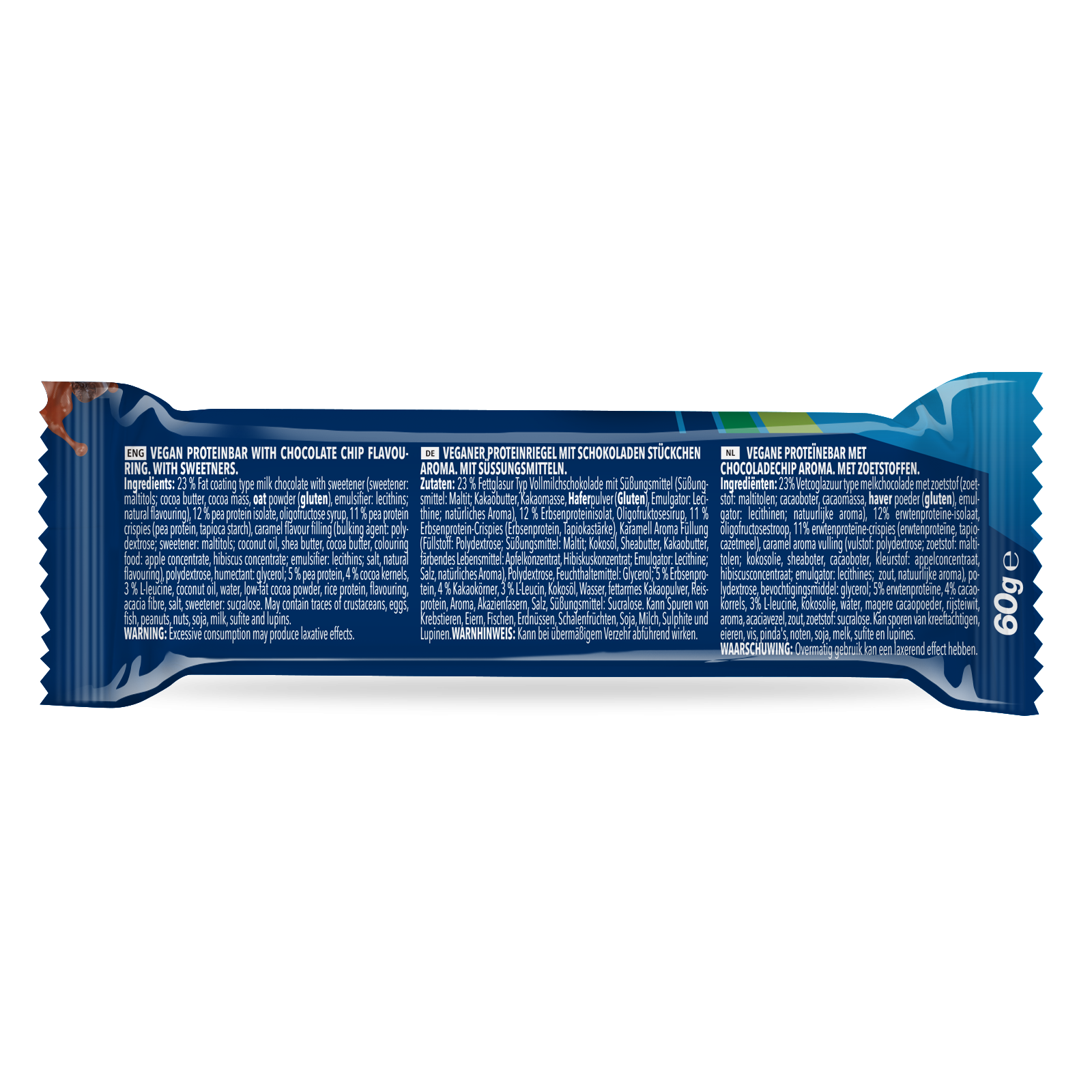 Prime Crunchy Vegan Bar (12x60g) Chocolate Chip