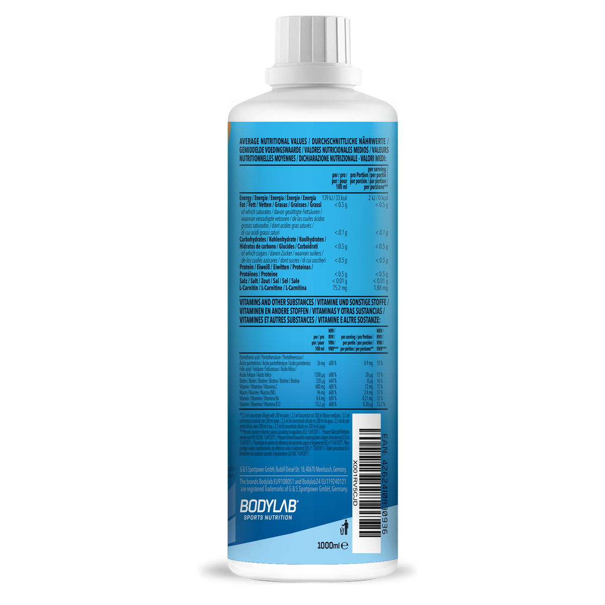 Vital Zero Drink (1000ml) Papaya Maracuja