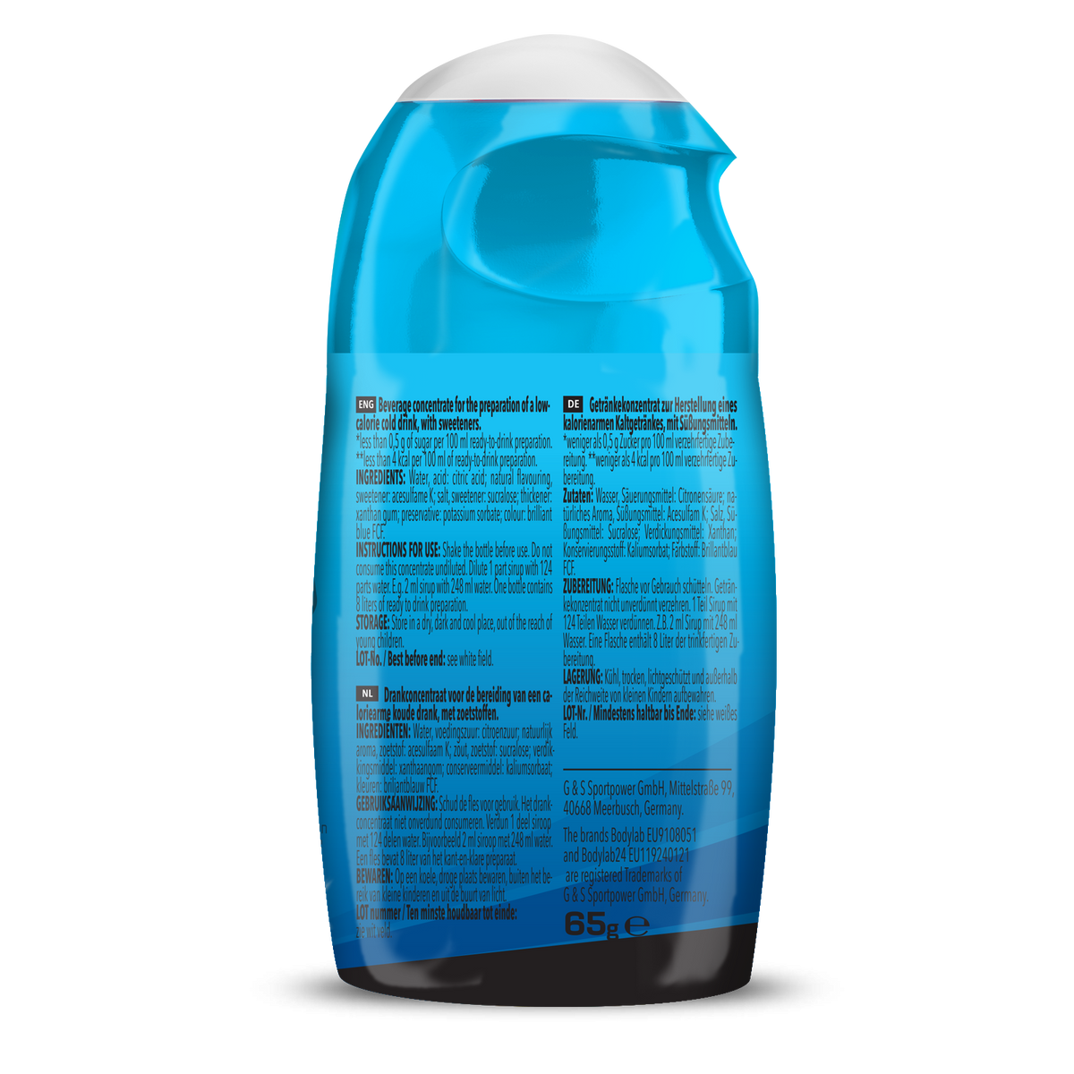 ZERO Sirup BOMB (65ml) Blaue Himbeere