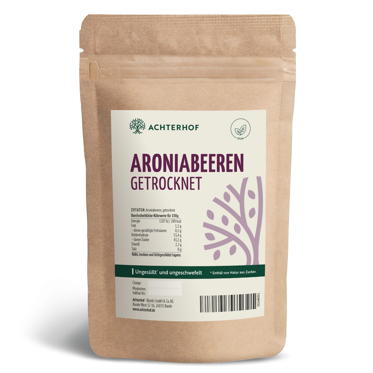 Aroniabeeren getrocknet (250g)