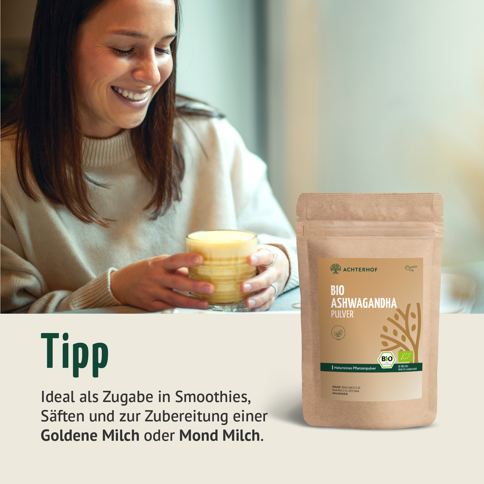 Ashwagandha Pulver Bio (1000g)