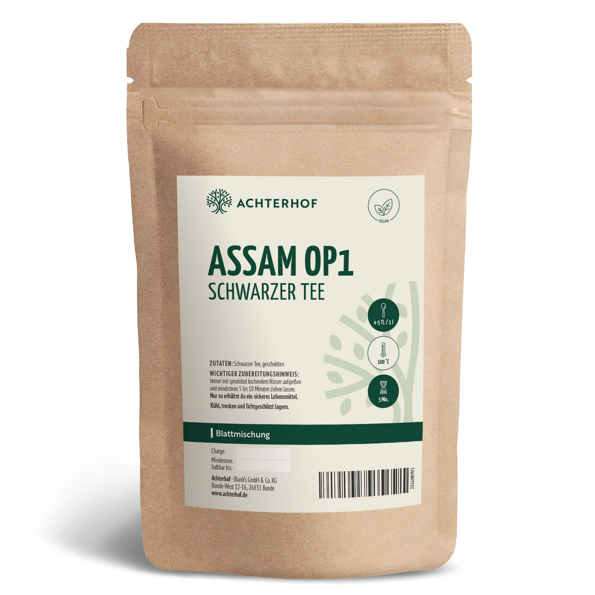 Schwarzer Tee Assam OP1 Blattmischung (100g)