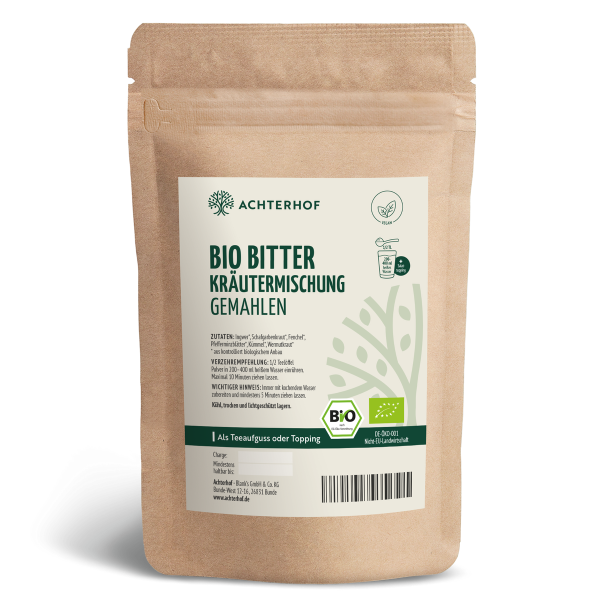 Bio Bitter Kräutermischung gemahlen (100g)