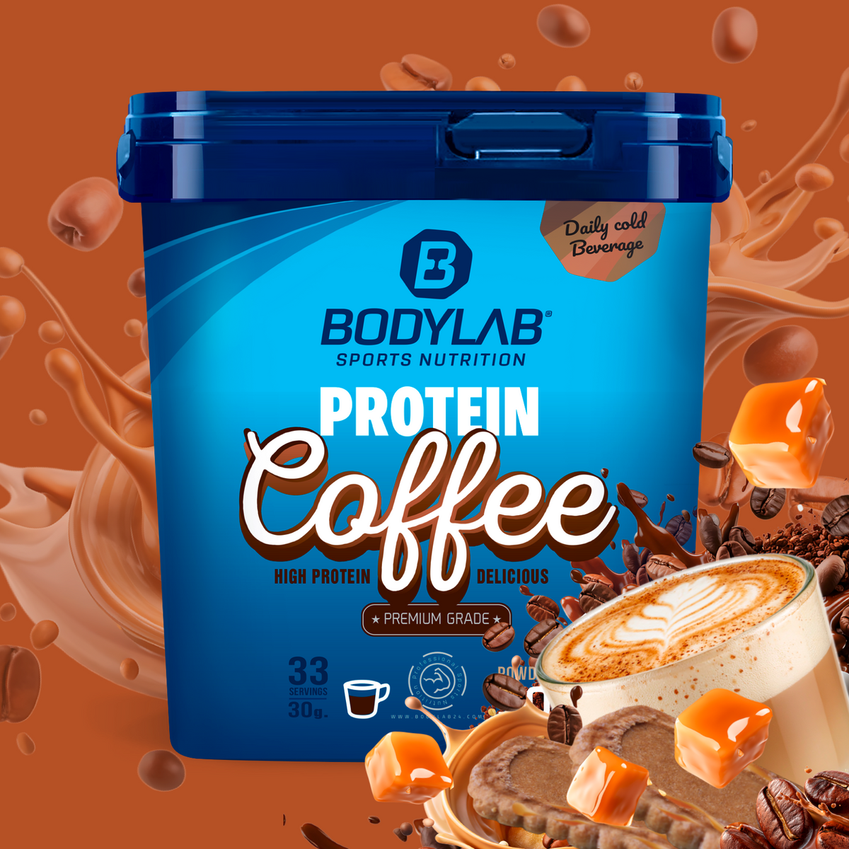 Protein Coffee (1000g) Chunky Caramel Cookie Latte