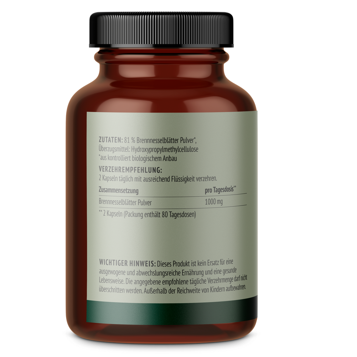 Brennnessel Kapseln Bio (160 Kapseln)