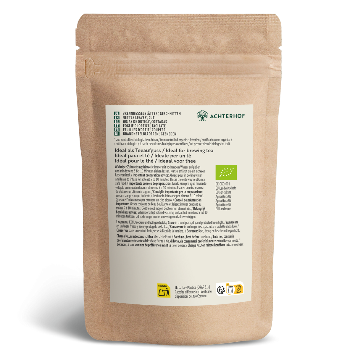 Brennnesselblätter geschnitten Bio (500g)