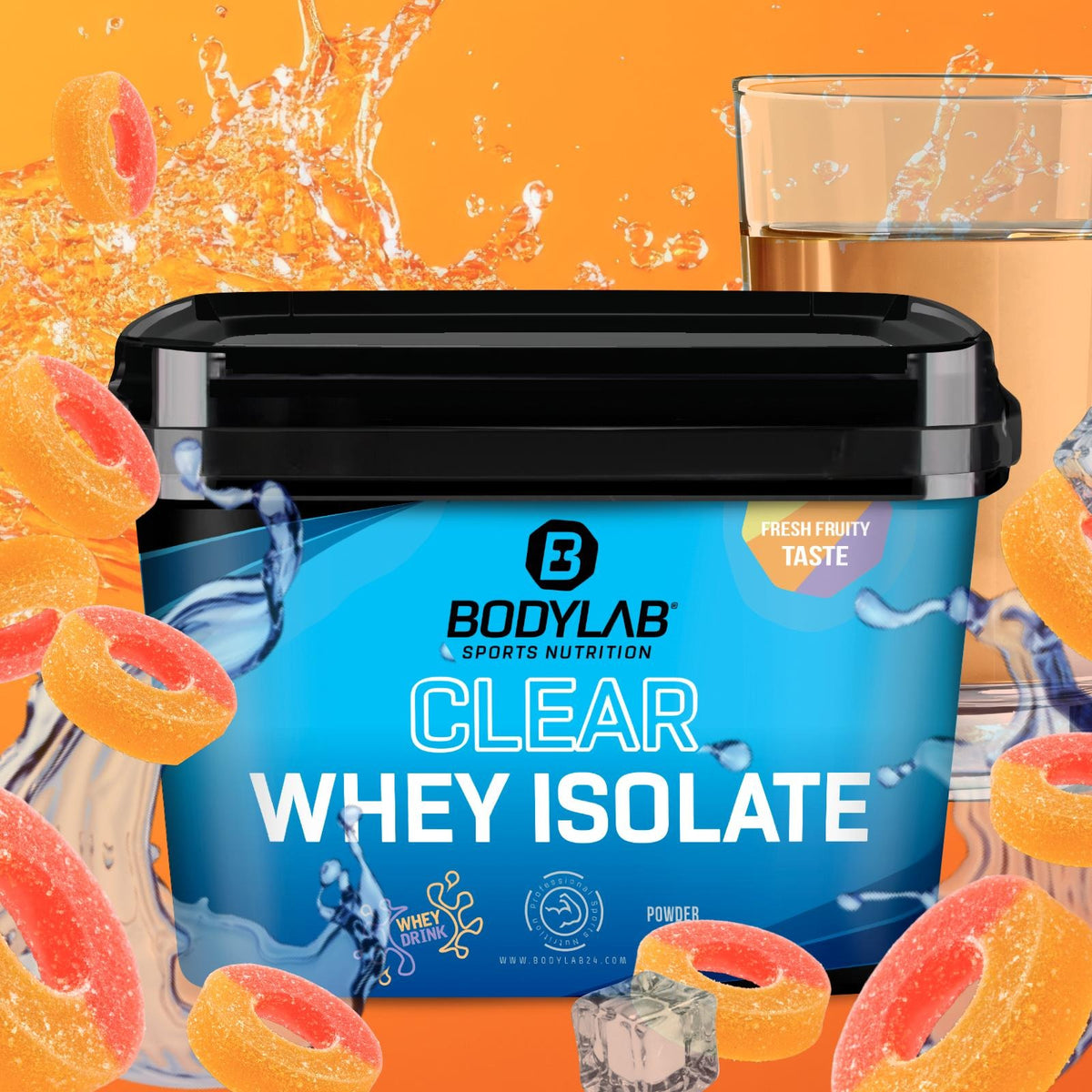 Clear Whey Isolate (960g) Sour Orange Ring